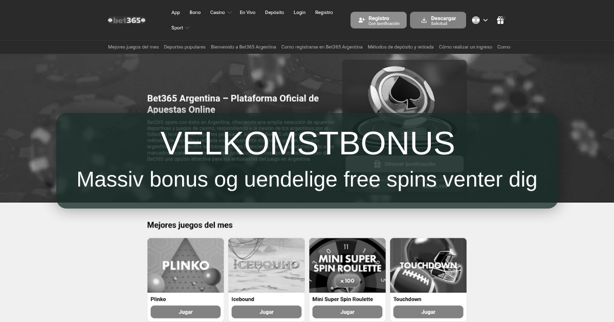 Casino 365 til danske spillere